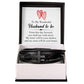 Men's Cross Leather Bracelet,To my wonderful husband to be