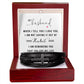 Men's Cross Leather Bracelet, My Husband when I tell you I love you