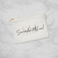 Personalised Zippered Pouch, Name and Initials