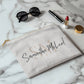 Personalised Zippered Pouch, Name and Initials