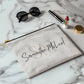 Personalised Zippered Pouch, Name and Initials