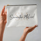 Personalised Zippered Pouch, Name and Initials