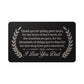Engraved Metal Wallet Card, Thank you Dad