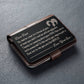 Engraved Metal Wallet Card, Dear Dad You are the World