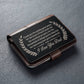 Engraved Metal Wallet Card, Thank you Dad