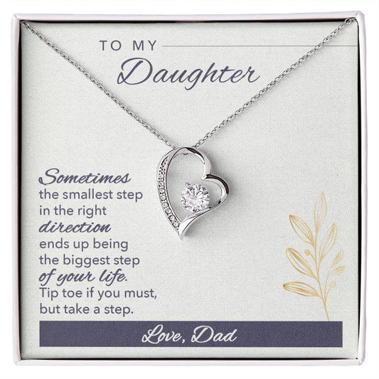 Forever Love Necklace To My Daughter Sometimes