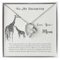 Forever Love Necklace To my daughter-Never forget that I love