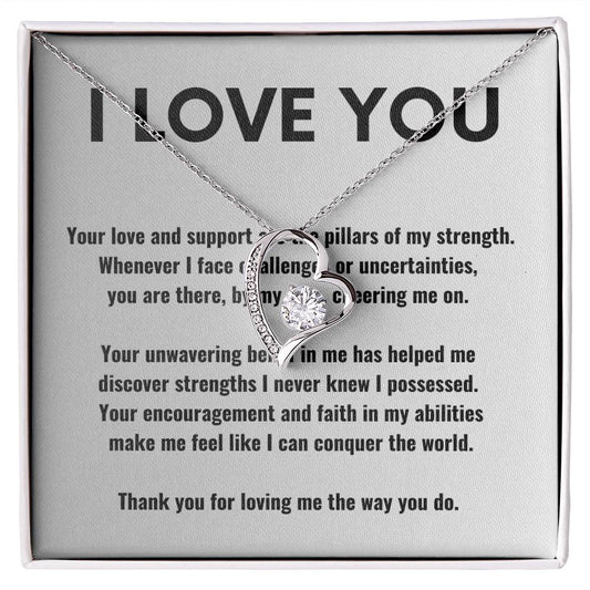 Forever Love Necklace I love you