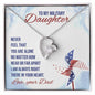 Forever Love Necklace Never feel that - Military Daughter