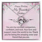 Forever Love Necklace Happy Birthday To my Beautiful Sister