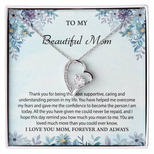 Forever Love Necklace To My Beautiful Mom