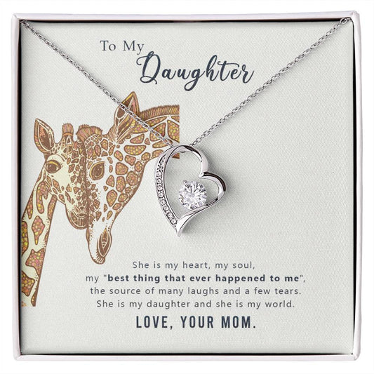 Forever Love Necklace To my daughter-she is my heart