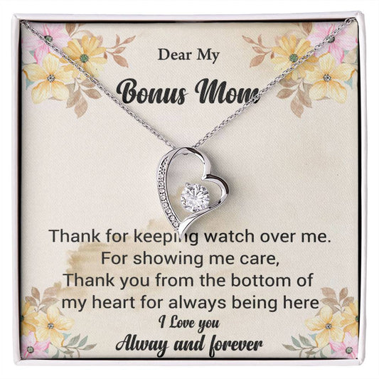 Forever Love Necklace To My Bonus Mom