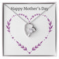 Forever Love Necklace Happy Mother's Day Purple Heart