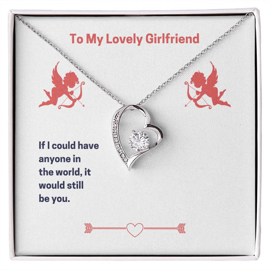 Forever Love Necklace To My Lovely Girlfriend Valentine
