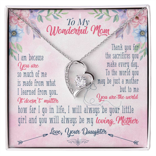 Forever Love Necklace To My wanderful Mom