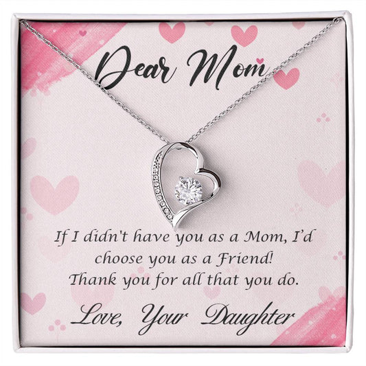 Forever Love Necklace Dear Mom-Happy Mother’s Day!