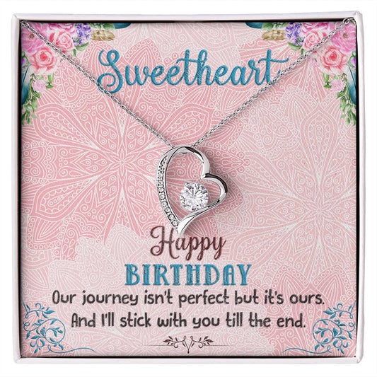 Forever Love Necklace, Happy Birthday Sweetheart