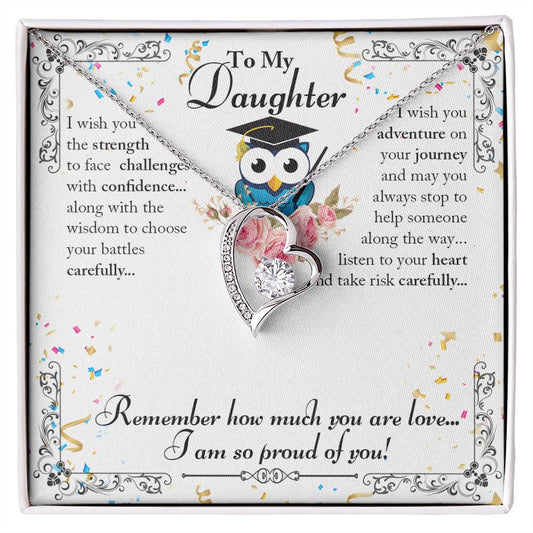 Forever Love Necklace To my Daughter on your Graduation