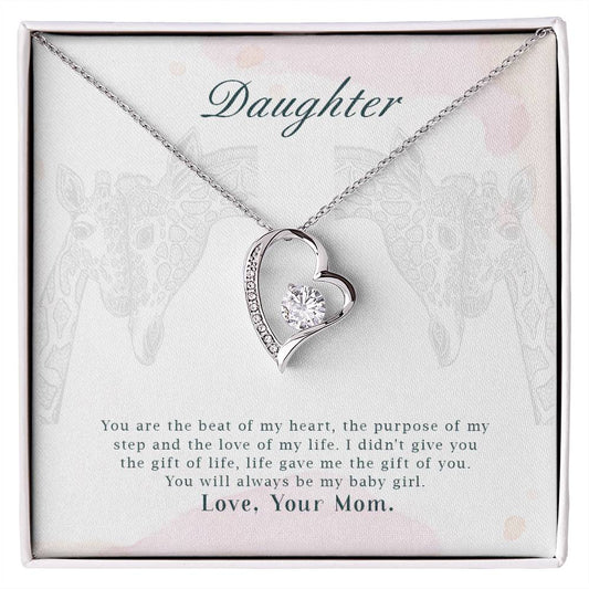 Forever Love Necklace To my daughter-You are the beat of
