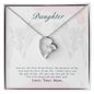 Forever Love Necklace To my daughter-You are the beat of