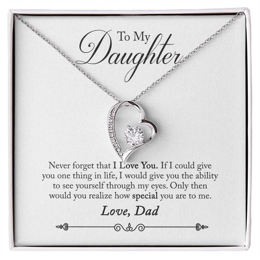 Forever Love Necklace To Daughter from Dad