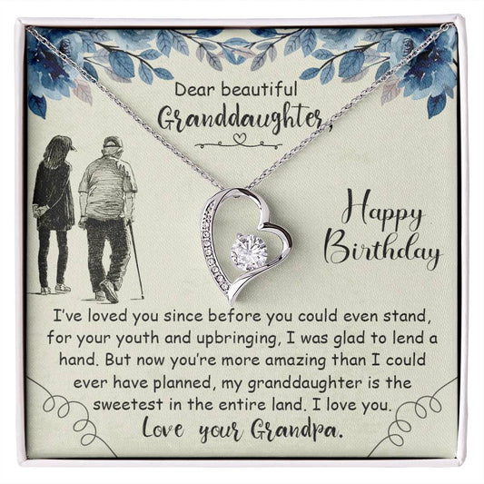 Forever Love Necklace Dear Beautiful Grandaughter