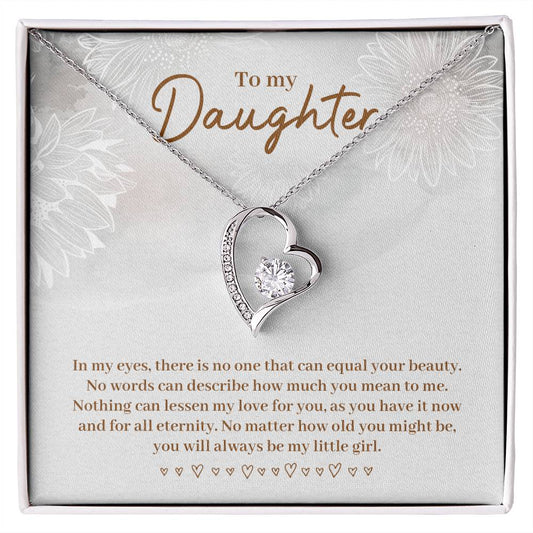 Forever Love Necklace To My Daughter In-my-eyes,-there-is-no-one