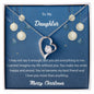 Forever Love Necklace Merry Christmas to my Daughter