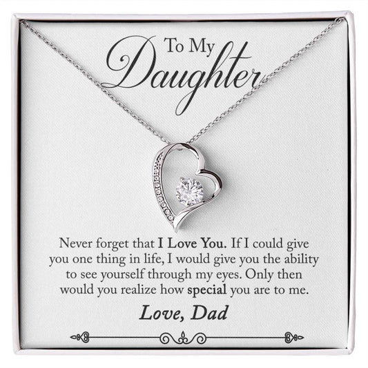 Forever Love Necklace Father to daughter