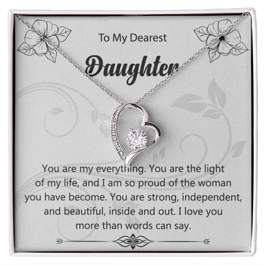 Forever Love Necklace To My Dearest Daughter