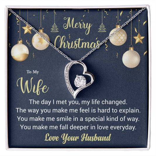 Forever Love Necklace Merry Christmas to my Wife