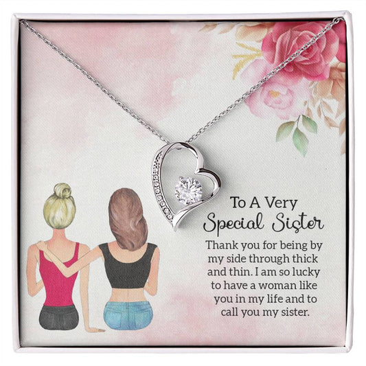 Forever Love Necklace To a Very Special Sister