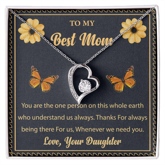Forever Love Necklace To My Best Mom