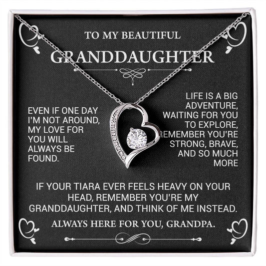 Forever Love Necklace To my Beautilful Grandaughter