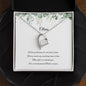 Forever Love Necklace, Eucalyptus Bridesmaid