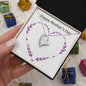 Forever Love Necklace Happy Mother's Day Purple Heart