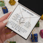 Forever Love Necklace To my daughter-wherever your journey in life