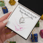 Forever Love Necklace To the Woman who raised me, Happy Mothers Day