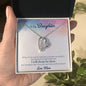 Forever Love Necklace To My Daughter When-it’s-too-hard