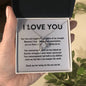 Forever Love Necklace I love you