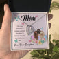 Forever Love Necklace Mom, The love between a mother and her daughter is forever
