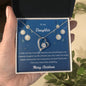 Forever Love Necklace Merry Christmas to my Daughter