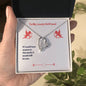 Forever Love Necklace To My Lovely Girlfriend Valentine