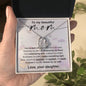 Forever Love Necklace To my Beautiful Mom Love your Daughter