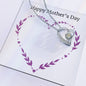 Forever Love Necklace Happy Mother's Day Purple Heart