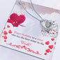 Forever Love Necklace Happy Birthday to a sister