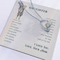 Forever Love Necklace To my daughter-I wish you