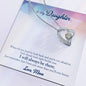 Forever Love Necklace To My Daughter When-it’s-too-hard