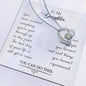 Forever Love Necklace To my daughter-You have survived